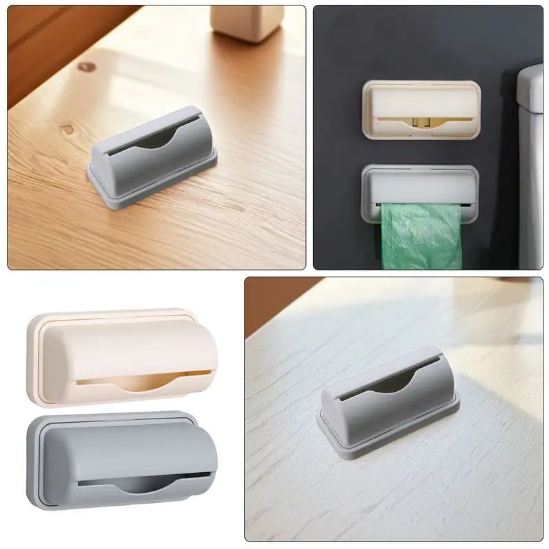 Kitchen Appliances Cabinet - 1/2/3/4Pcs Wall-Mounted Trash Bag Dispenser Kitchen