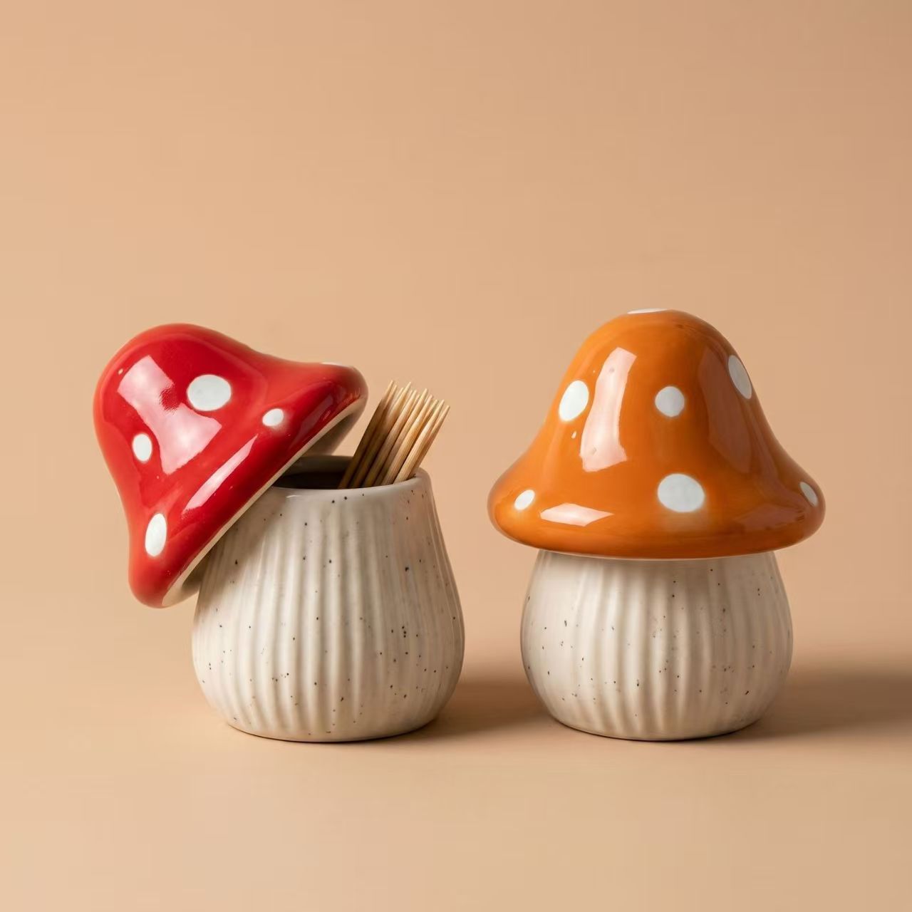 Cartoon Mushroom Ceramic Stora - Kitchen Appliances Holder review and price