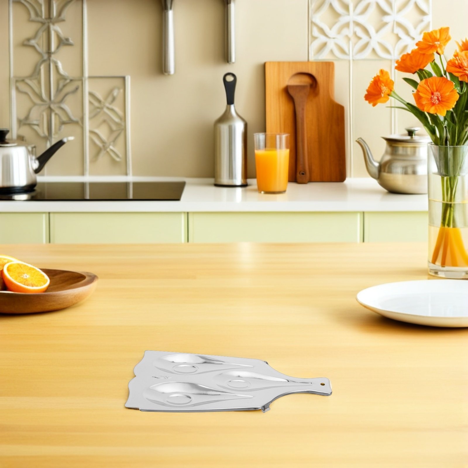 Stainless Steel Three-Compartm - Kitchen Appliances Holder review and price