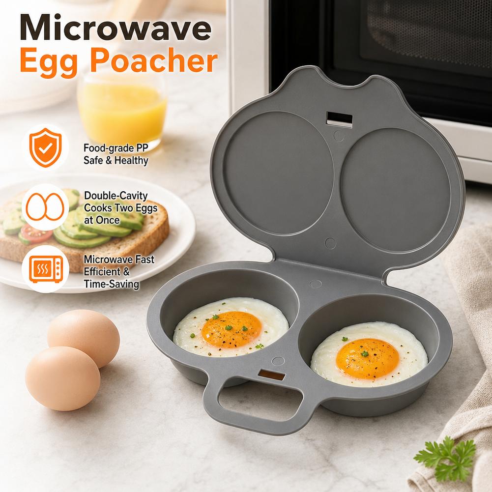 Microwave Egg Poacher 2 Cavity - Egg Cooker Rapid review and price