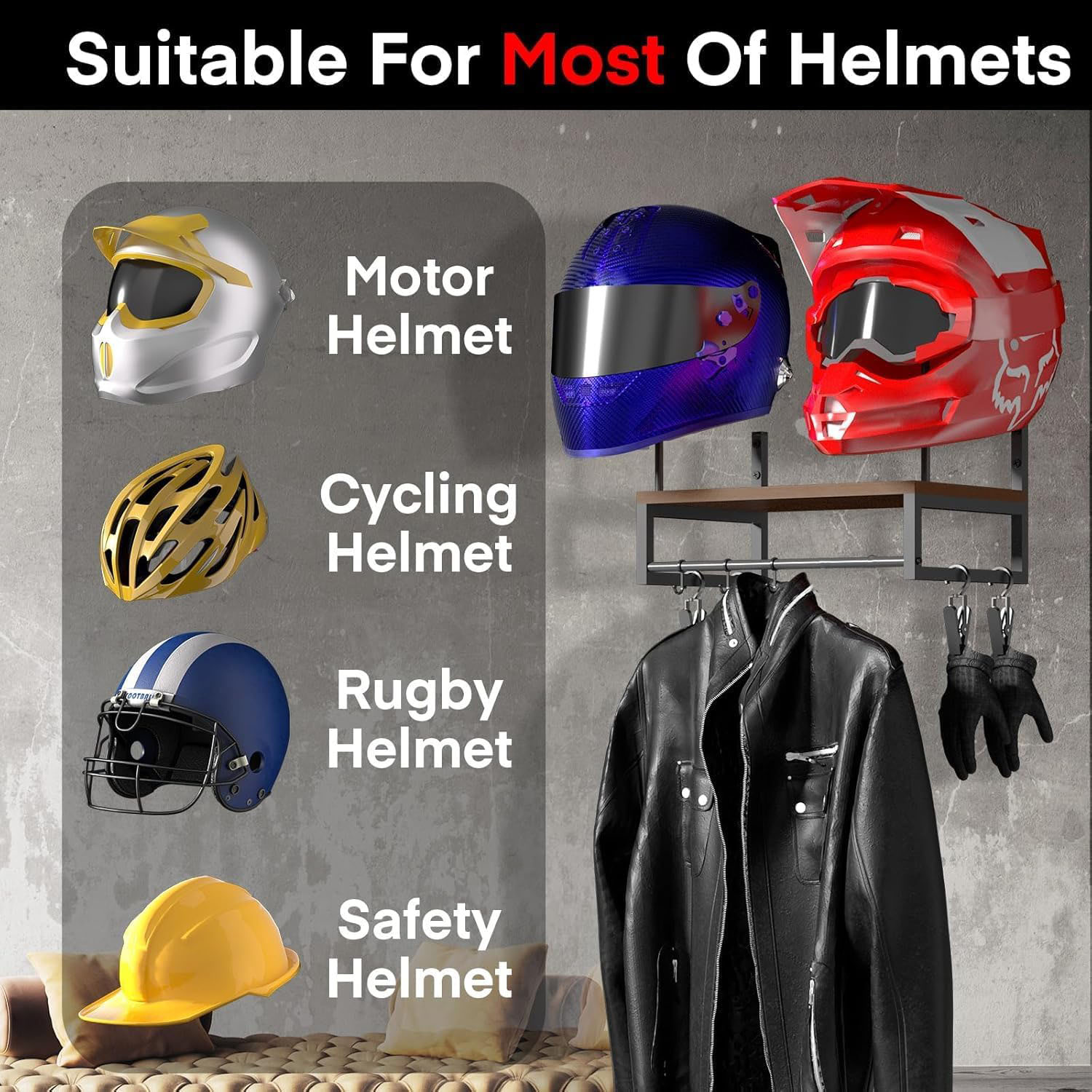 Wooden Motorcycle Helmet Wall  - Kitchen Appliances Cabinet review and price